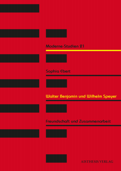 Cover des Buchs: Walter Benjamin und Wilhelm Speyer