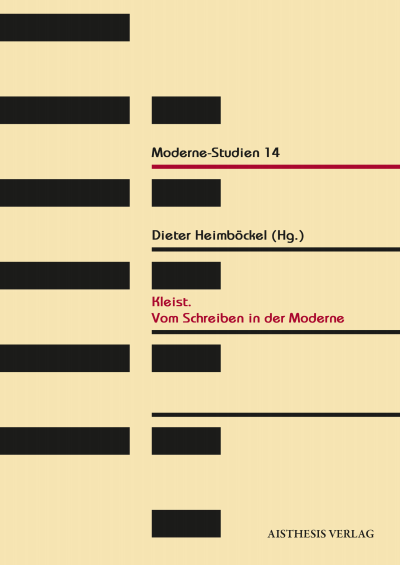 Cover des Buchs: Kleist. Vom Schreiben in der Moderne