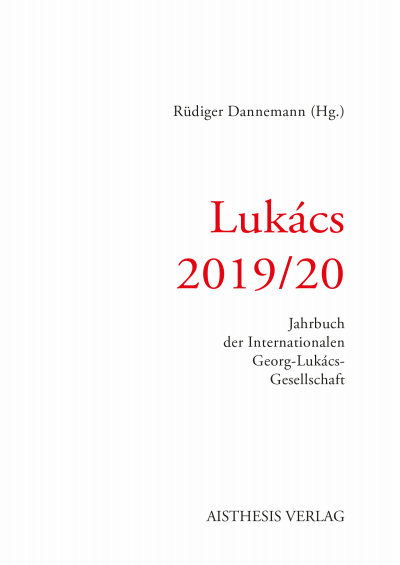 Cover of book: Lukács 2019/20