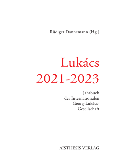 Cover of book: Lukács