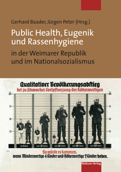 Cover of book: Public Health, Eugenik und Rassenhygiene in der Weimarer Republik und im Nationalsozialismus