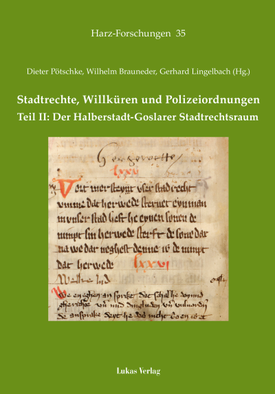 Cover of book: Stadtrechte, Willküren und Polizeiordnungen