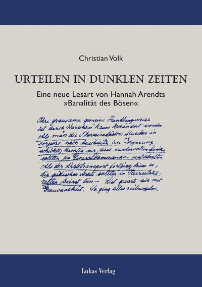 Cover of book: Urteilen in dunklen Zeiten