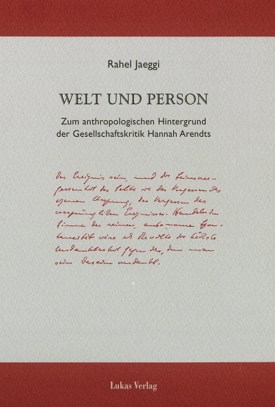 Cover des Buchs: Welt und Person