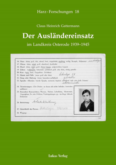 Cover des Buchs: Der Ausländereinsatz im Landkreis Osterode 1939-1945