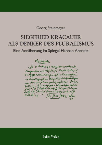 Cover des Buchs: Siegfried Kracauer als Denker des Pluralismus