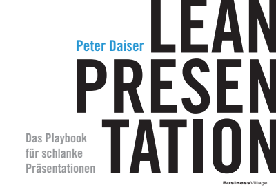 Cover des Buchs: LEAN PRESENTATION