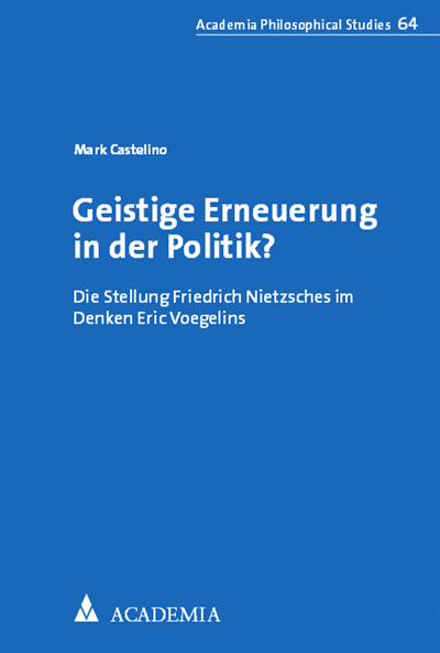 Cover of book: Geistige Erneuerung in der Politik?