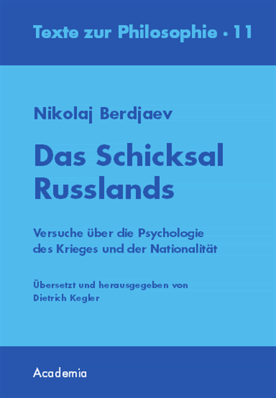 Cover des Buchs: Das Schicksal Russlands