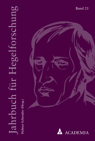 Cover des Buchs: Jahrbuch für Hegelforschung