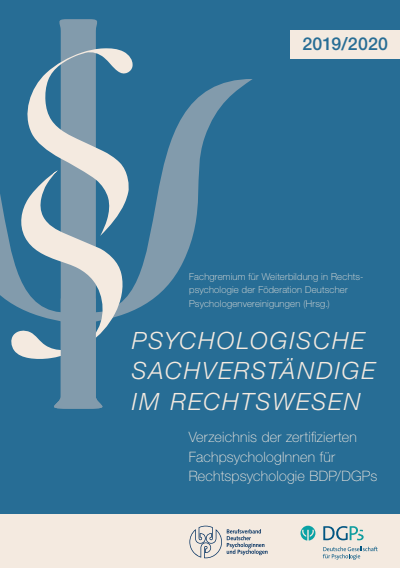 Cover of book: PsychologischeSachverständige im Rechtswesen