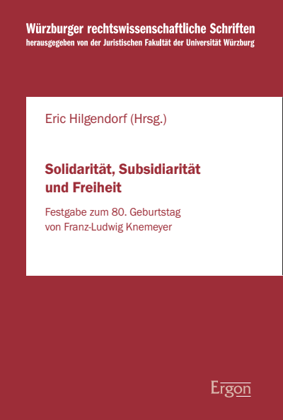 Cover des Buchs: Solidarität, Subsidiarität und Freiheit