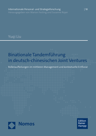 Cover des Buchs: Binationale Tandemführung in deutsch-chinesischen Joint Ventures