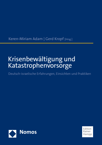 Cover of book: Krisenbewältigung und Katastrophenvorsorge