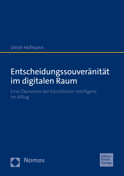 Cover des Buchs: Entscheidungssouveränität im digitalen Raum