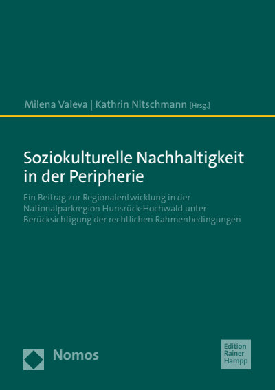 Cover of book: Soziokulturelle Nachhaltigkeit in der Peripherie