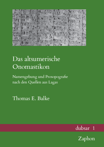 Cover des Buchs: Das altsumerische Onomastikon