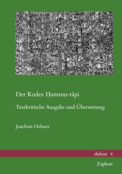 Cover of book: Der Kodex Ḫammu-rāpi