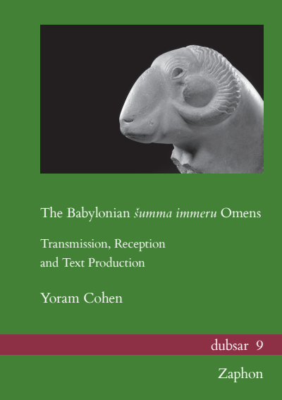 Cover of book: The Babylonian šumma immeru Omens