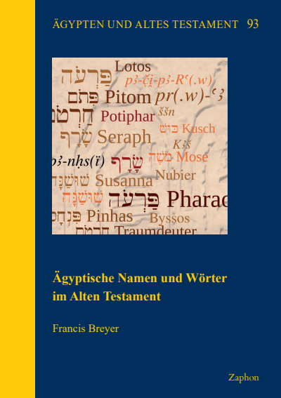 Cover of book: Ägyptische Namen und Wörter im Alten Testament