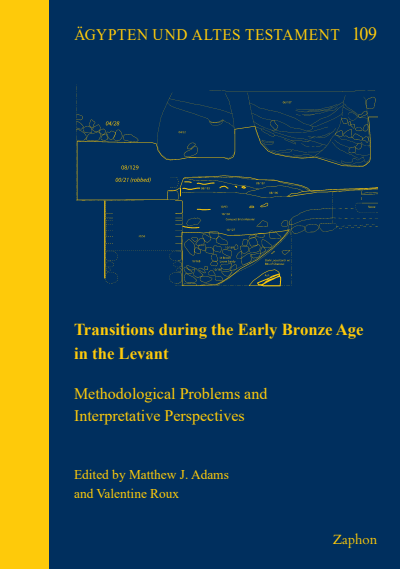 Cover of book: Transitions during the Early Bronze Age in the Levant