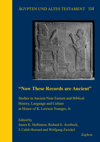 Cover of book: “Now These Records are Ancient”