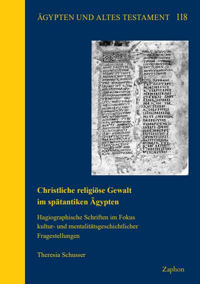Cover of book: Christliche religiöse Gewalt im spätantiken Ägypten
