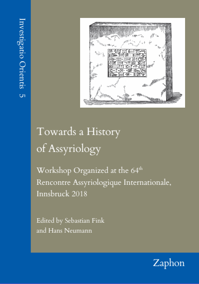 Cover of book: Towards a History of Assyriology