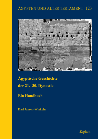 Cover of book: Ägyptische Geschichte der 21.–30. Dynastie