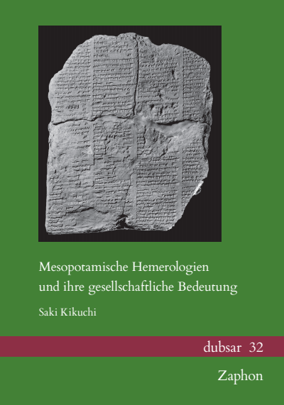 Cover of book: Mesopotamische Hemerologien und ihre gesellschaftliche Bedeutung
