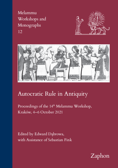 Cover of book: Autocratic Rule in Antiquity