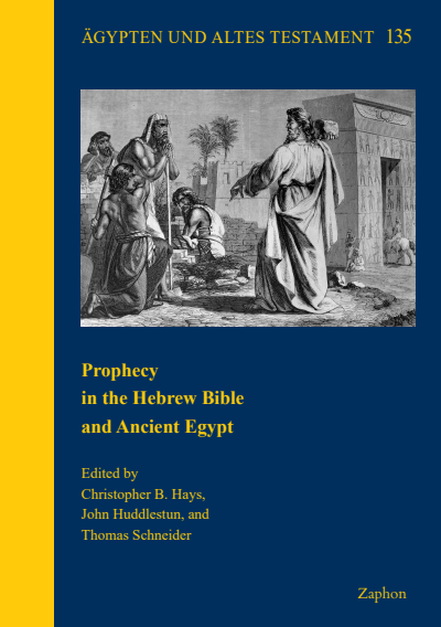 Cover of book: Prophecy in the Hebrew Bible and Ancient Egypt