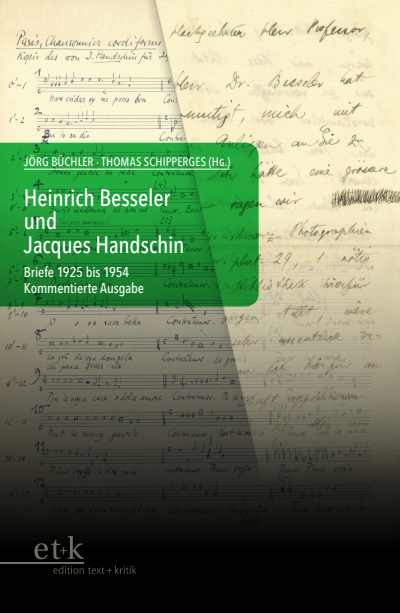 Cover des Buchs: Heinrich Besseler und Jacques Handschin