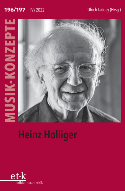 Cover of book: Heinz Holliger