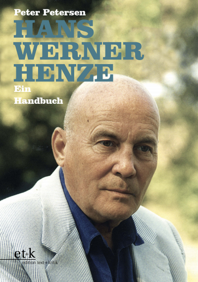 Cover of book: Hans Werner Henze