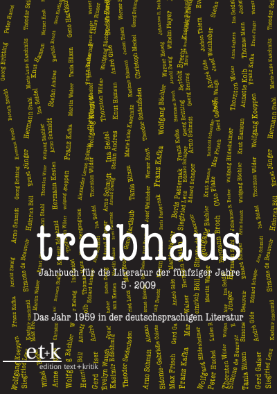 Cover des Buchs: Jahrbuch für die Literatur der fünfziger Jahre
