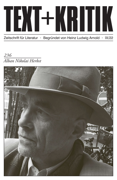 Cover des Buchs: Alban Nikolai Herbst
