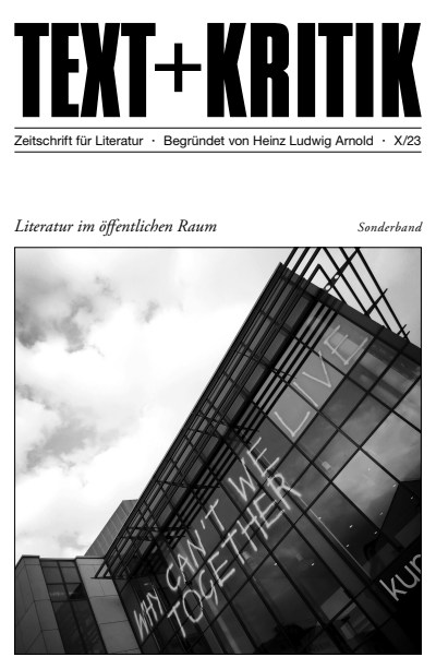 Cover des Buchs: Literatur im öffentlichen Raum