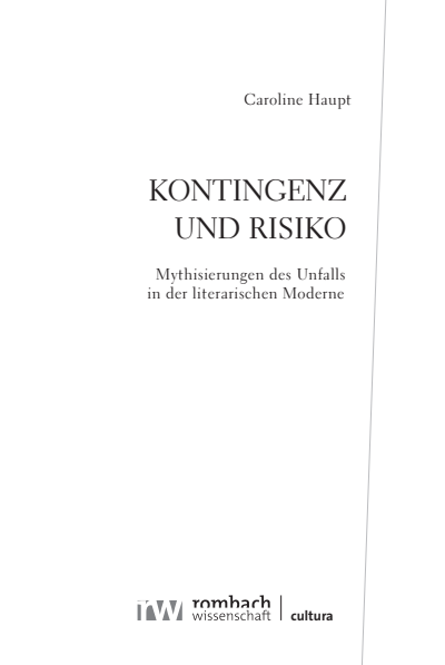 Cover of book: Kontingenz und Risiko