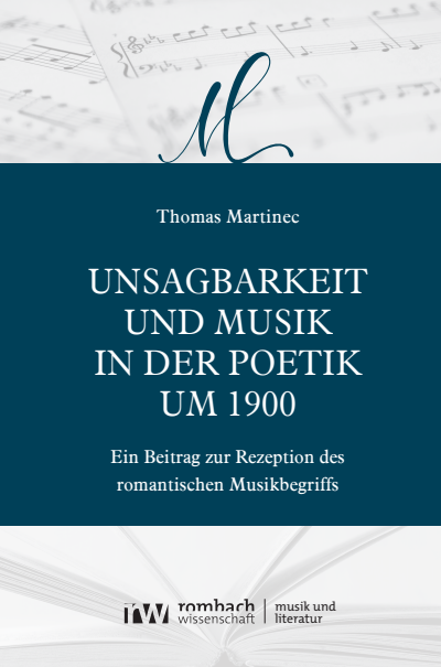 Cover of book: Unsagbarkeit und Musik in der Poetik um 1900