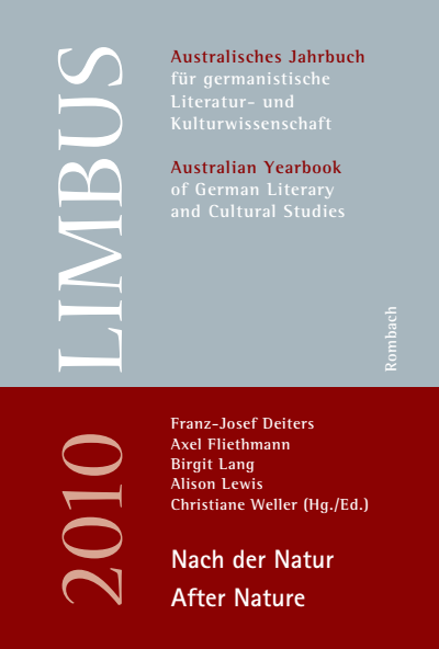 Cover of book: Limbus – Australisches Jahrbuch für germanistische Literatur- und Kulturwissenschaft - Nach der Natur - After Nature