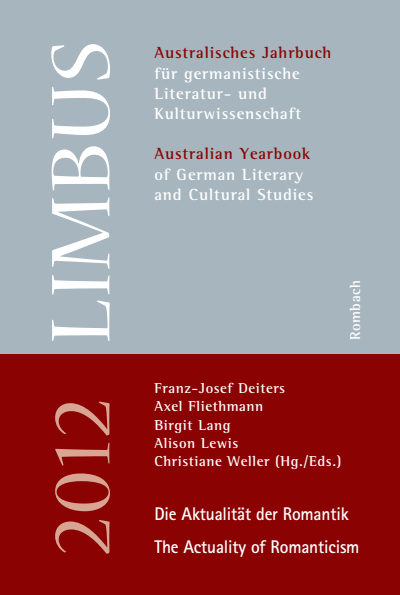 Cover of book: Limbus – Australisches Jahrbuch für germanistische Literatur- und Kulturwissenschaft Band 5/2012