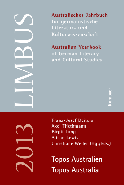 Cover of book: Limbus – Australisches Jahrbuch für germanistische Literatur- und Kulturwissenschaft Topos Australien / Topos Australia