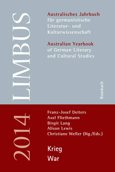 Cover of book: Limbus – Australisches Jahrbuch für germanistische Literatur- und Kulturwissenschaft Krieg / War