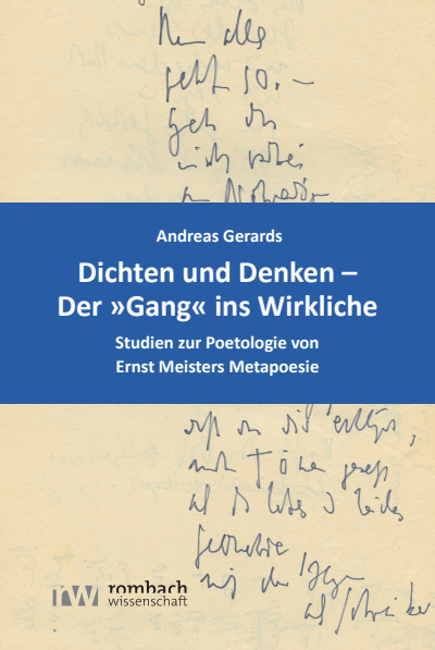 Cover des Buchs: Dichten und Denken – Der »Gang« ins Wirkliche
