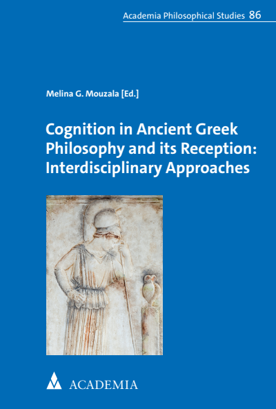 Cover of book: Cognition in Ancient Greek Philosophy and its Reception: Interdisciplinary Approaches