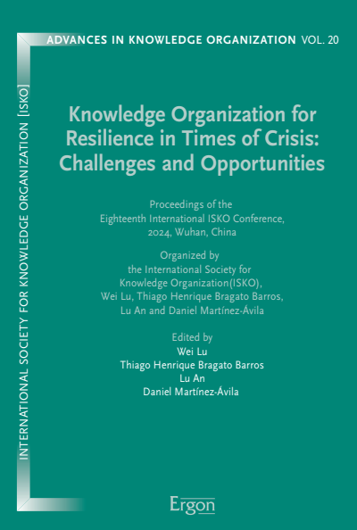 Cover of book: Knowledge Organization for Resilience in Times of Crisis: Challenges and Opportunities