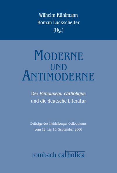 Cover des Buchs: Moderne und Antimoderne
