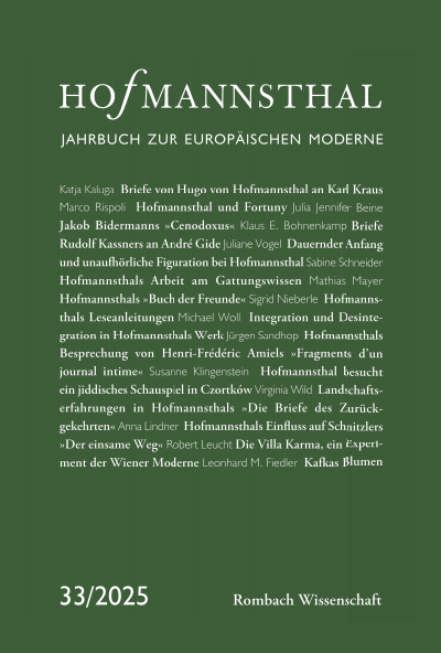 Cover des Buchs: Hofmannsthal