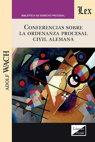 Cover of book: Conferencias sobre la ordenanza procesal civil alemana